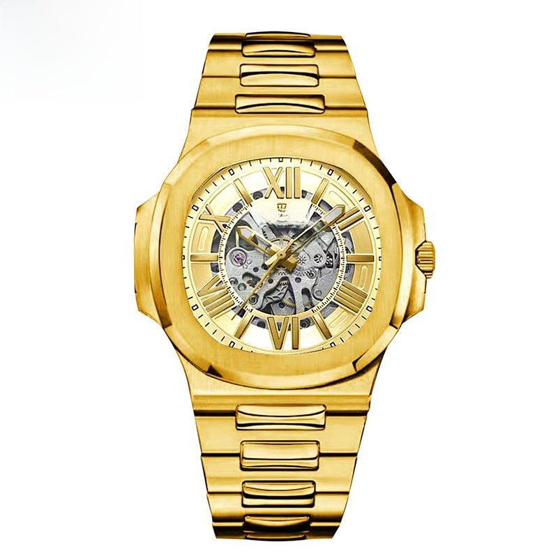 Steel Waterproof Business Dress Wristwatch Blue White - Avolis.store