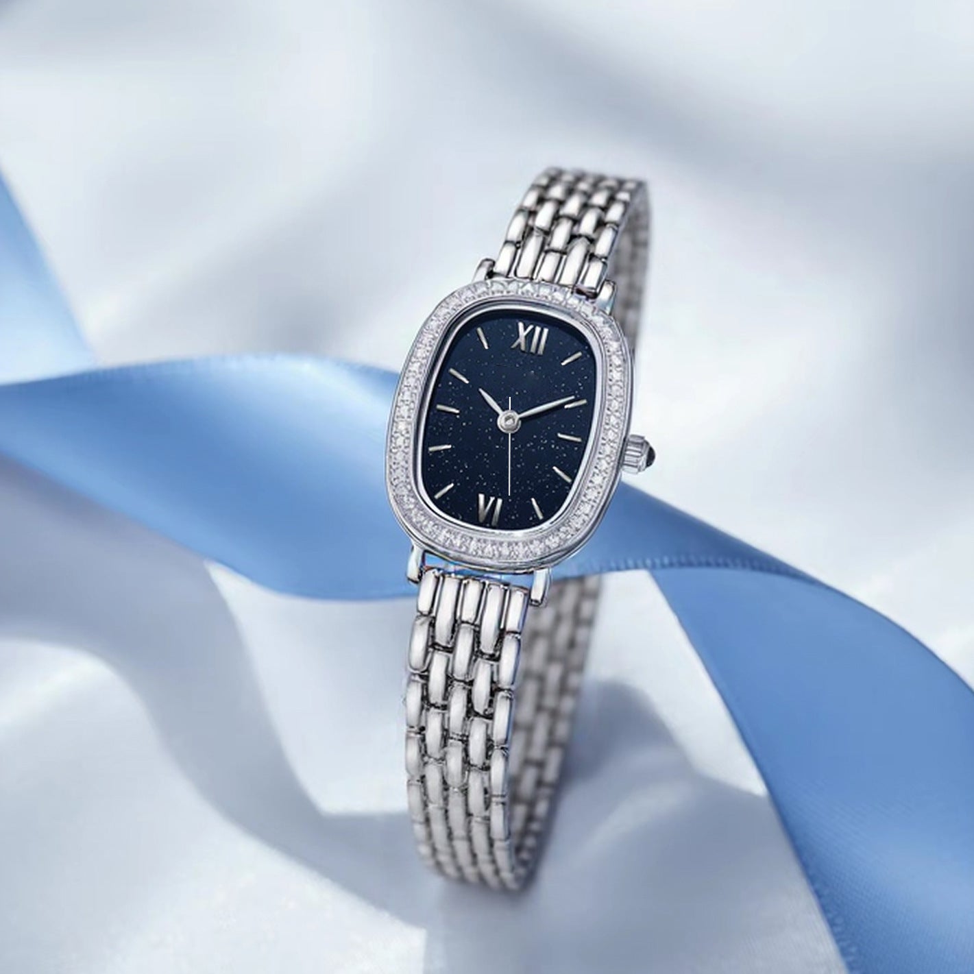 Women's Starry Sky Oval Watch Stainless Steel Bracelet - Avolis.store