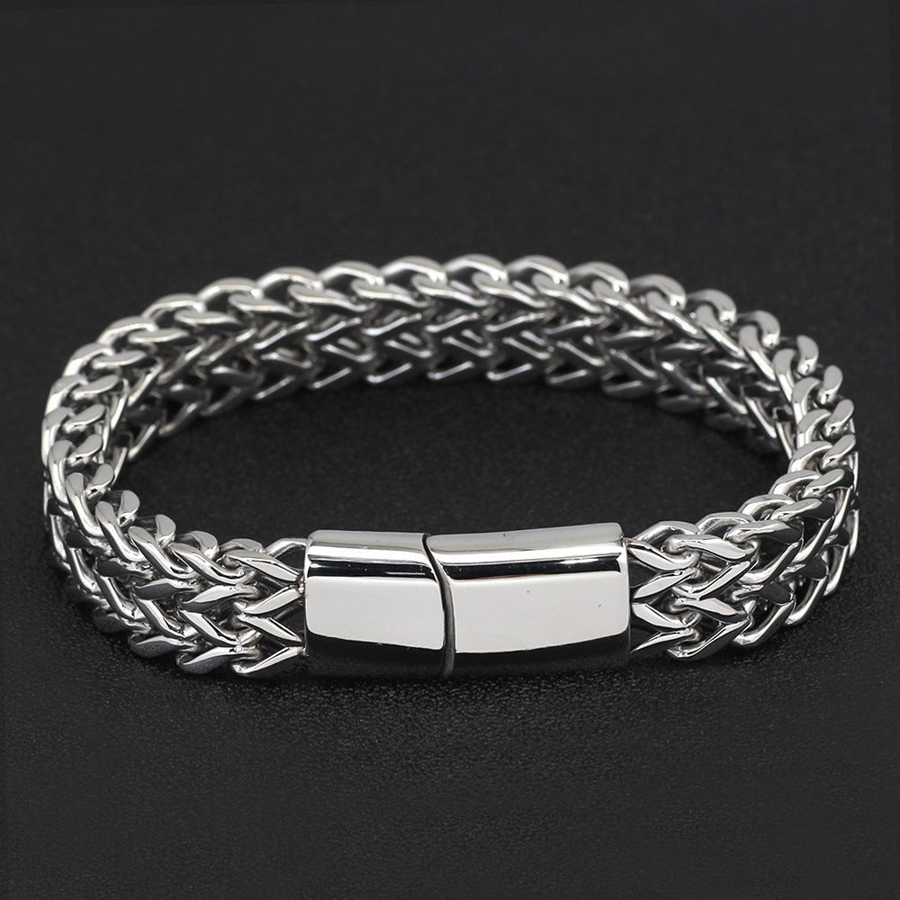 Men's Titanium Steel Bracelet - Lightweight Chain Jewelry - Avolis.store