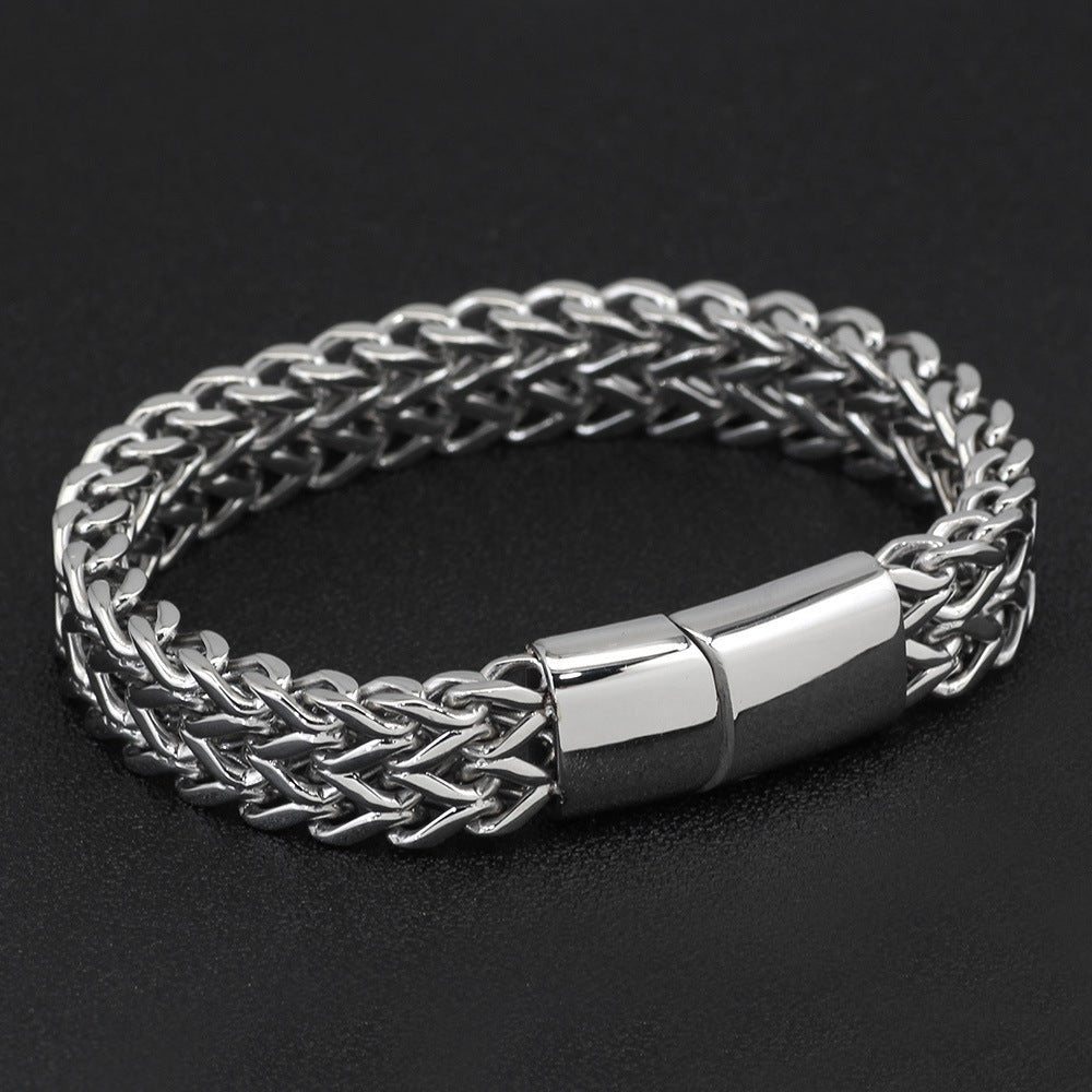 Men's Titanium Steel Bracelet - Lightweight Chain Jewelry - Avolis.store