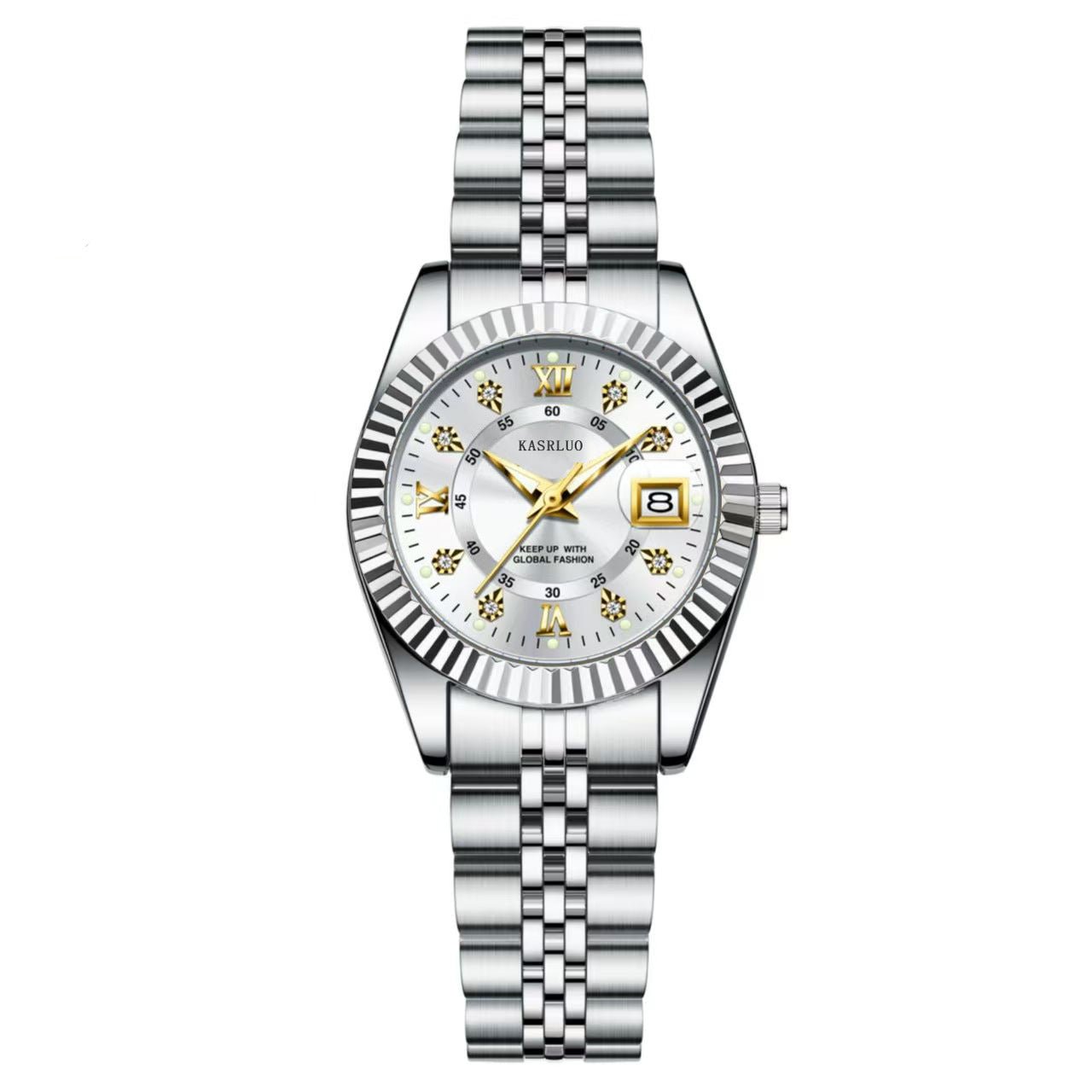 Women's Casual Quartz Watch - Luminous Stainless Steel Gold - Avolis.store