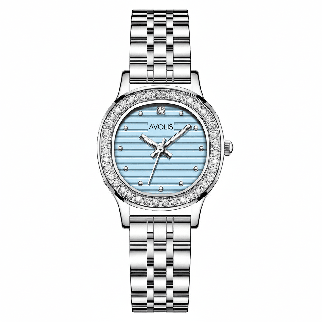 Women's Quartz Watch - Stainless Steel Diamond Timepiece - Avolis.store